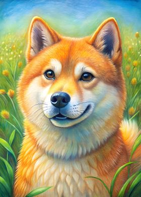 Cute Shiba Inu Dog Breed