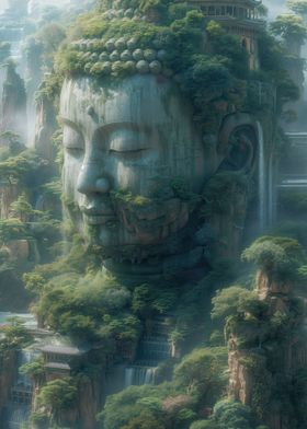 Buddha in mountain