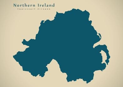 Northern Ireland map