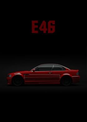 e46 red bimmer