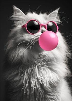 Persian cat bubblegum