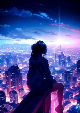 Girl Alone Cyberpunk