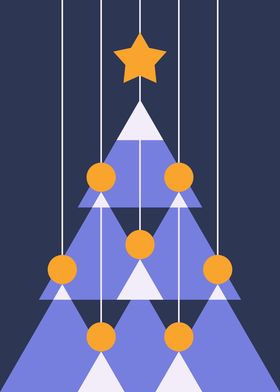 Geometric Christmas tree