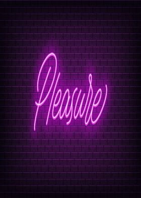 Paradise Neon Text Art 