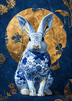 Kintsugi Porcelain Rabbit
