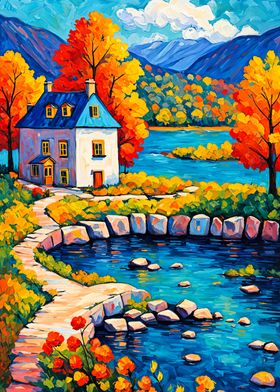 Home River Nature Art