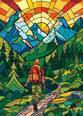 Mountain Stained Glass