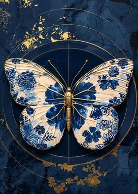 Porcelain Butterfly Art