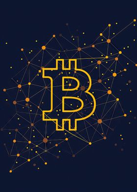 Minimalistic Bitcoin Logo