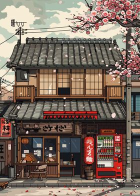 Japan Store Pixel Art