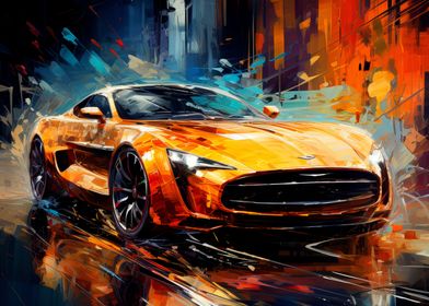 Aston Martin Car Painting