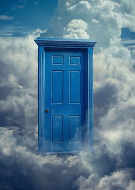 Blue Door Heaven Clouds