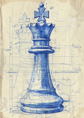 Queen Chess Blueprint