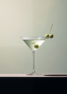 Martini with olives Drink