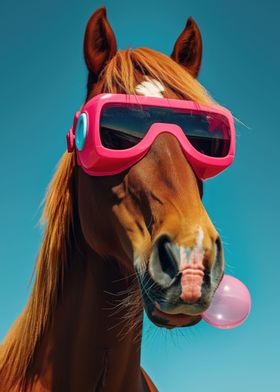 Horse bubblegum