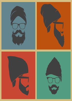 Artwork Retro Beard