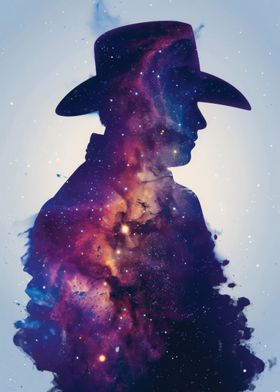 Cowboy Galaxy Silhouette