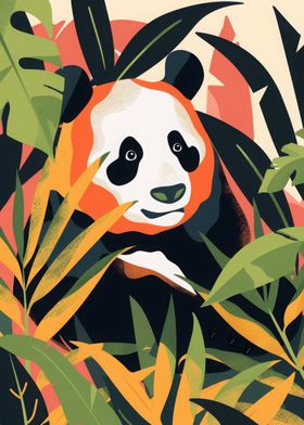 Panda Abstract Flat