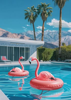 Flamingo Pool Party Summer