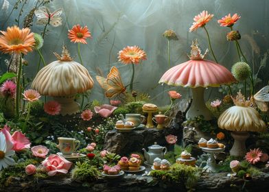 Mushroom fantasy forest