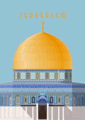 Jerusalem Travel Poster