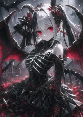 Gothic Anime Bat Girl