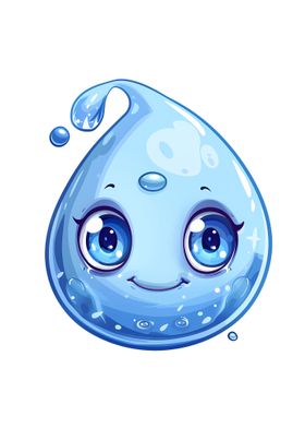 Cute Water Drop wall art 5