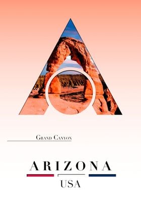 Arizona Arch Letter A