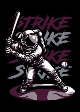 Astronaut baseball strike