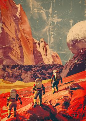 Exploring Mars Vintage