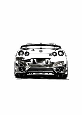 Sports Car Drawing