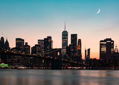 Moonrise in New York