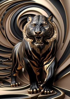 Black Gold Tiger Roar