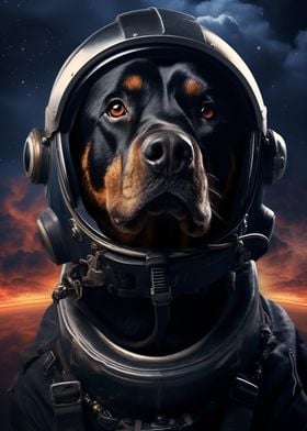 Rottweiler in Space