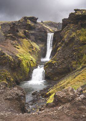 Icelandic waterfall