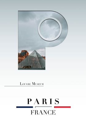 Parisian Pyramid Letter P