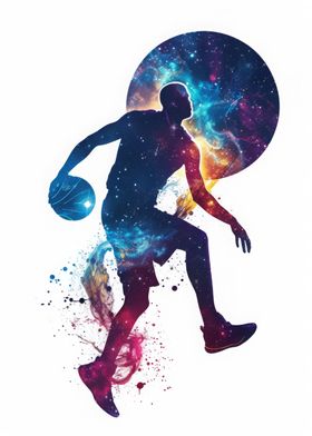 Basketball Galaxy Silhou