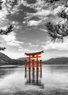 Vermilion torii Miyajima