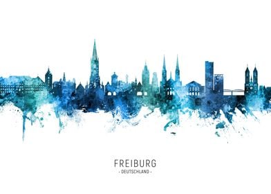 Freiburg Germany Skyline