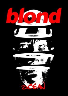 blond ocean black white