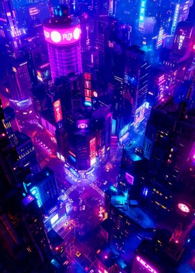 Japan City Cyberpunk