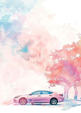 Watercolor Splash Hyundai 