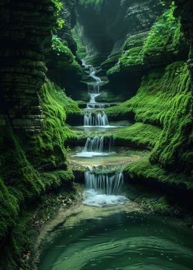 Enchanted Forest Waterfall