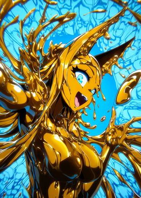 Anubis Golden Anime Girl