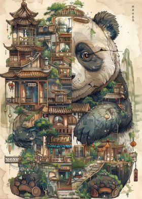 Panda house