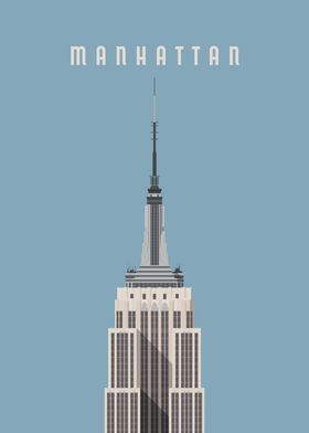 Manhattan Travel Poster