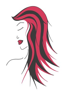 Woman with red hair