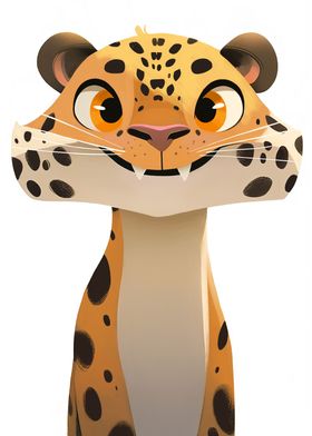 Cute Leopard Poster