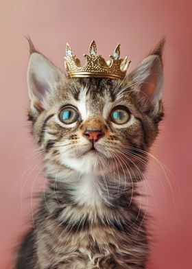 Cute Cat Pastel Crown