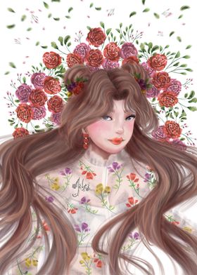 Flower Doll Blooming